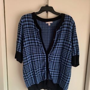 🔥HOT🔥 Blue Plaid Button Down Top